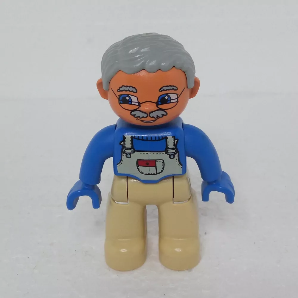 Lego® Duplo® Panáček Muž Dědeček Šedé vlasy