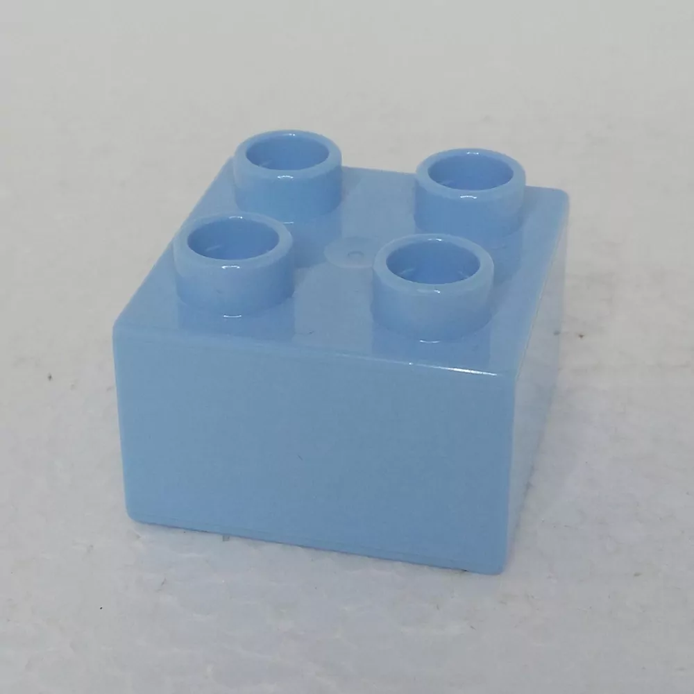 Lego® Duplo® Kostka 2x2 světle modrá