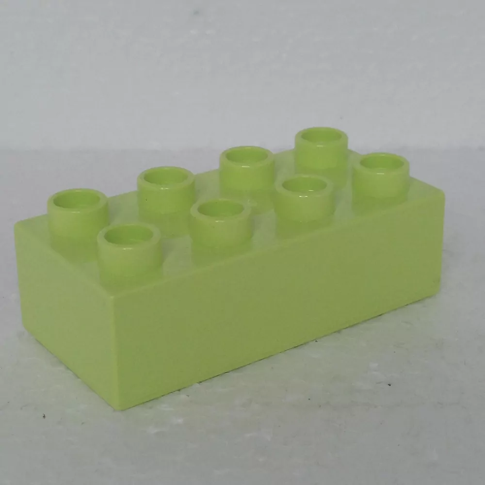 Lego® Duplo® Kostka 2x4 světlá limetka