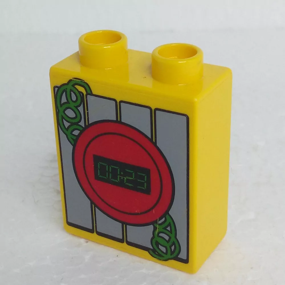 Lego® Duplo® Kostka 1x2x2 potisk display "00:23"