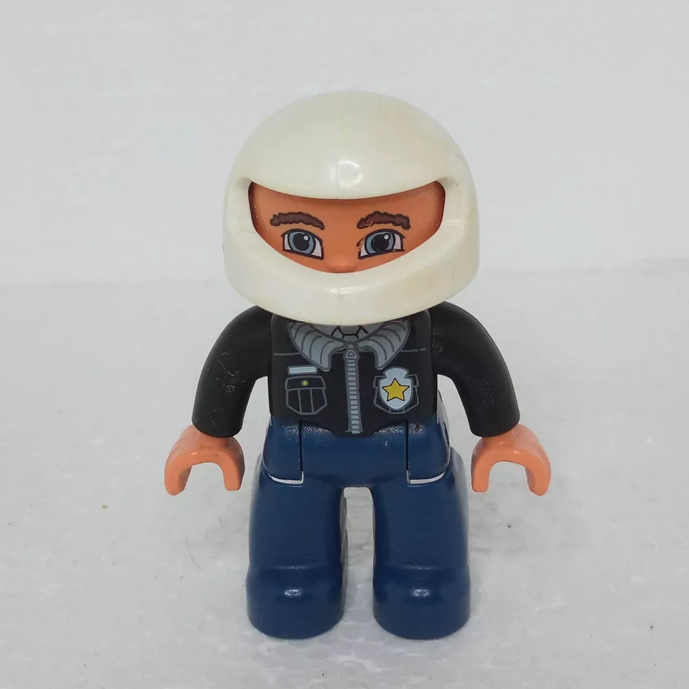 Lego® Duplo® Panáček Muž Policista Bílá helma