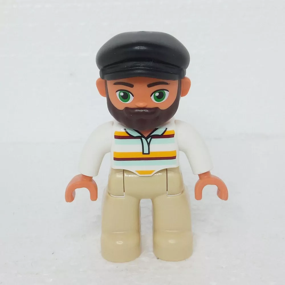 Lego® Duplo® Panáček Muž Farmář Černá čepice