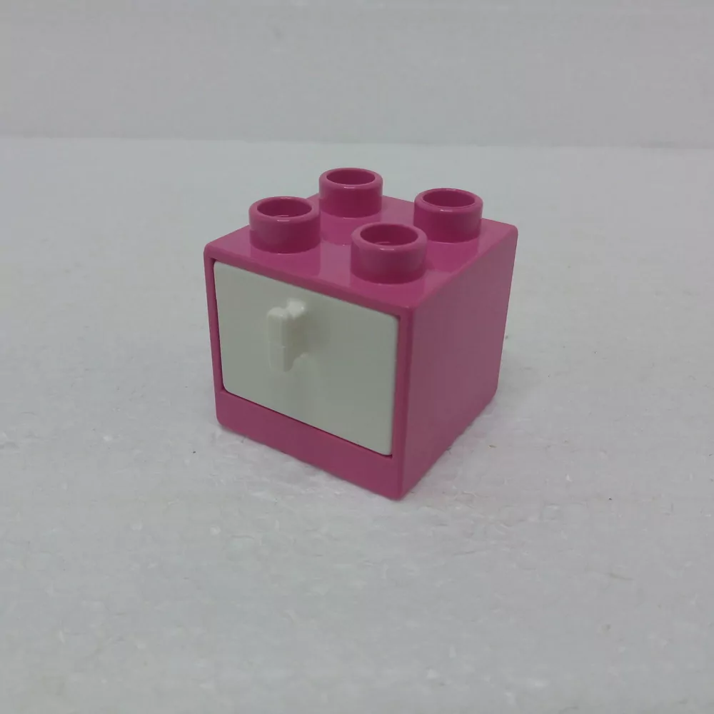 Lego® Duplo® Skříňka růžová, bílý šuplík