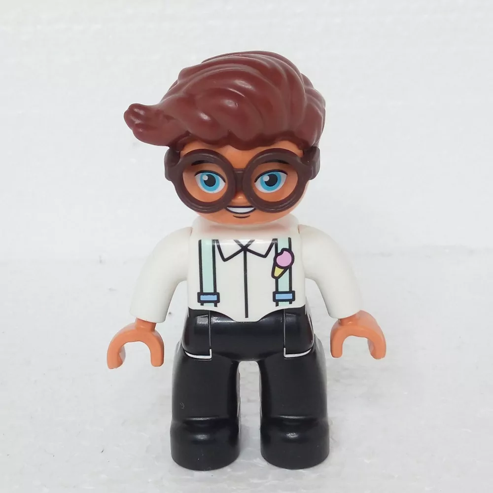 Lego® Duplo® Panáček Muž Hnědé vlasy, brýle