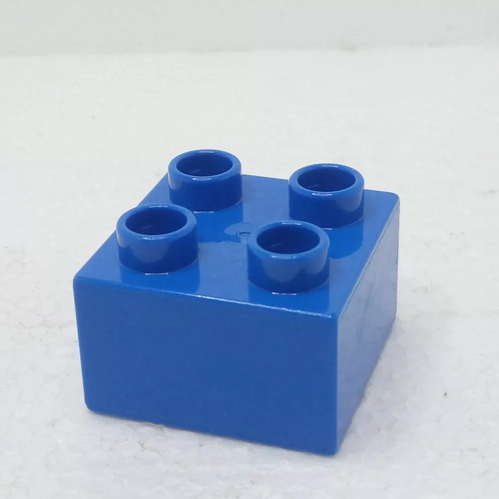 Lego® Duplo® Kostka 2x2 tmavě modrá
