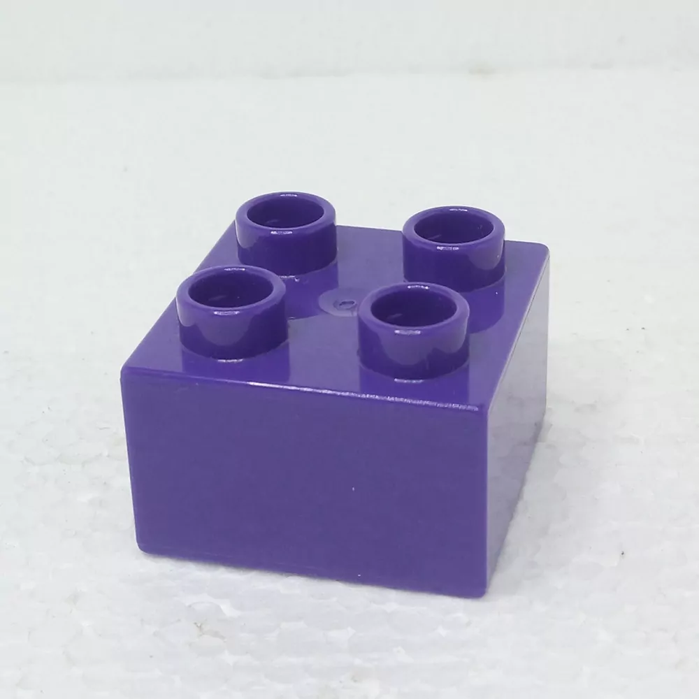 Lego® Duplo® Kostka 2x2 tmavě fialová