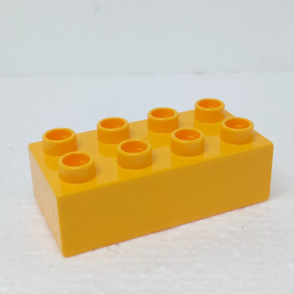 Lego® Duplo® Kostka 2x4 světle oranžová