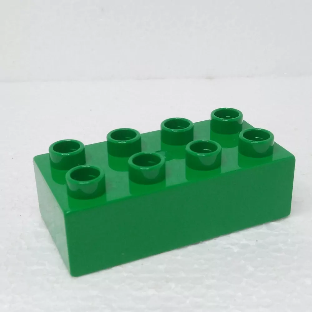 Lego® Duplo® Kostka 2x4 tmavě zelená