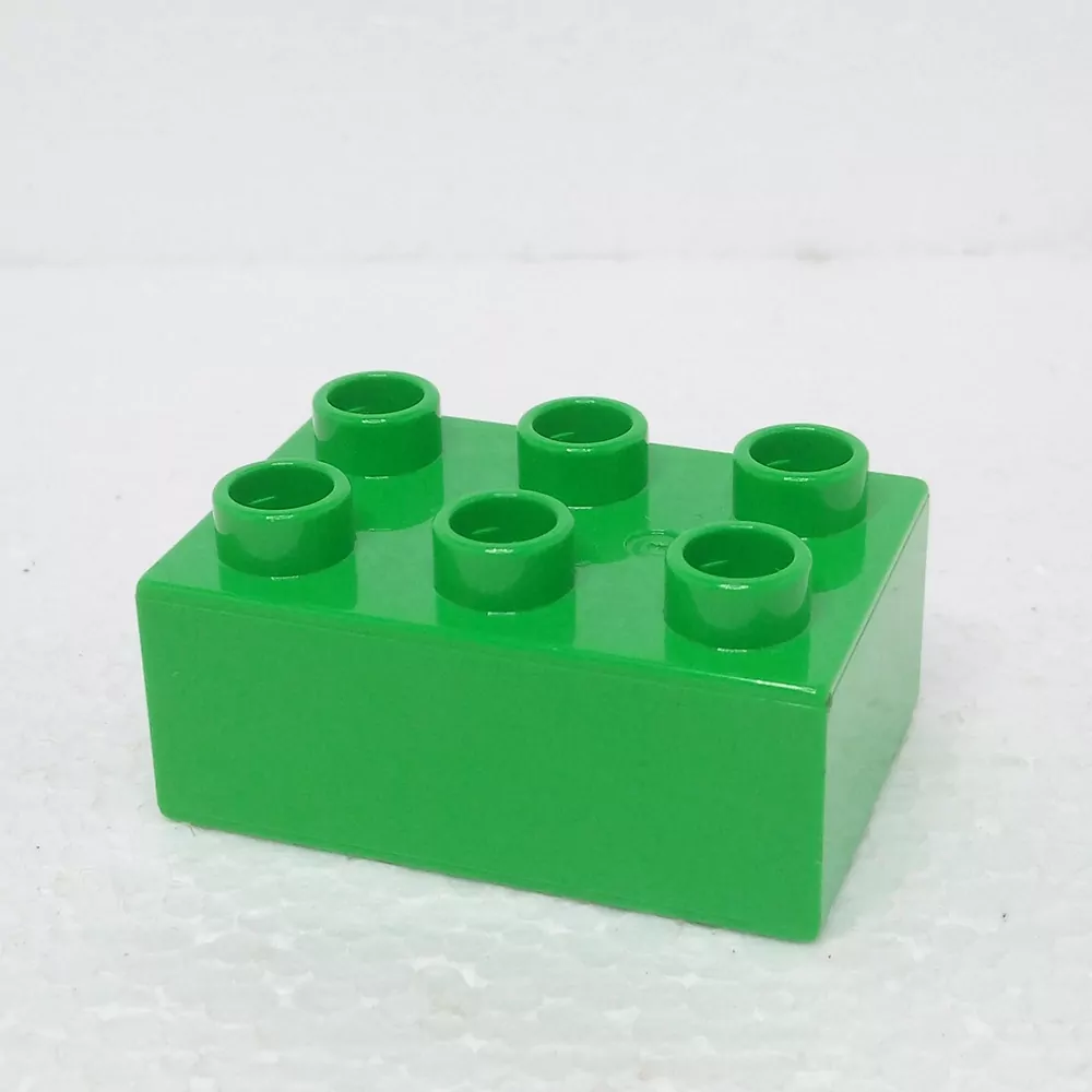 Lego® Duplo® Kostka 2x3 světle zelená
