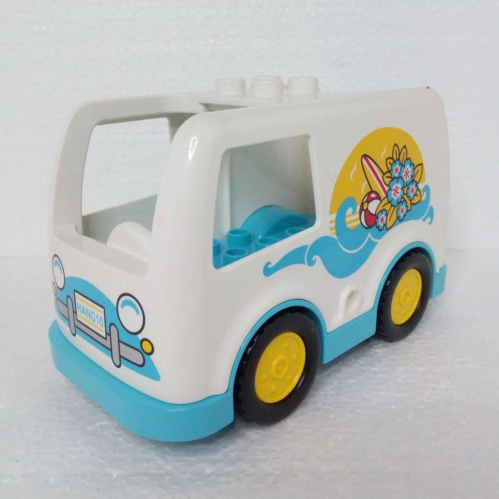 Lego® Duplo® Dodávka bílá s potiskem moře