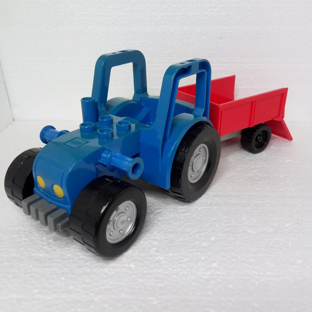 Lego® Duplo® Traktor modrý s vlečkou červenou - VÝPRODEJ