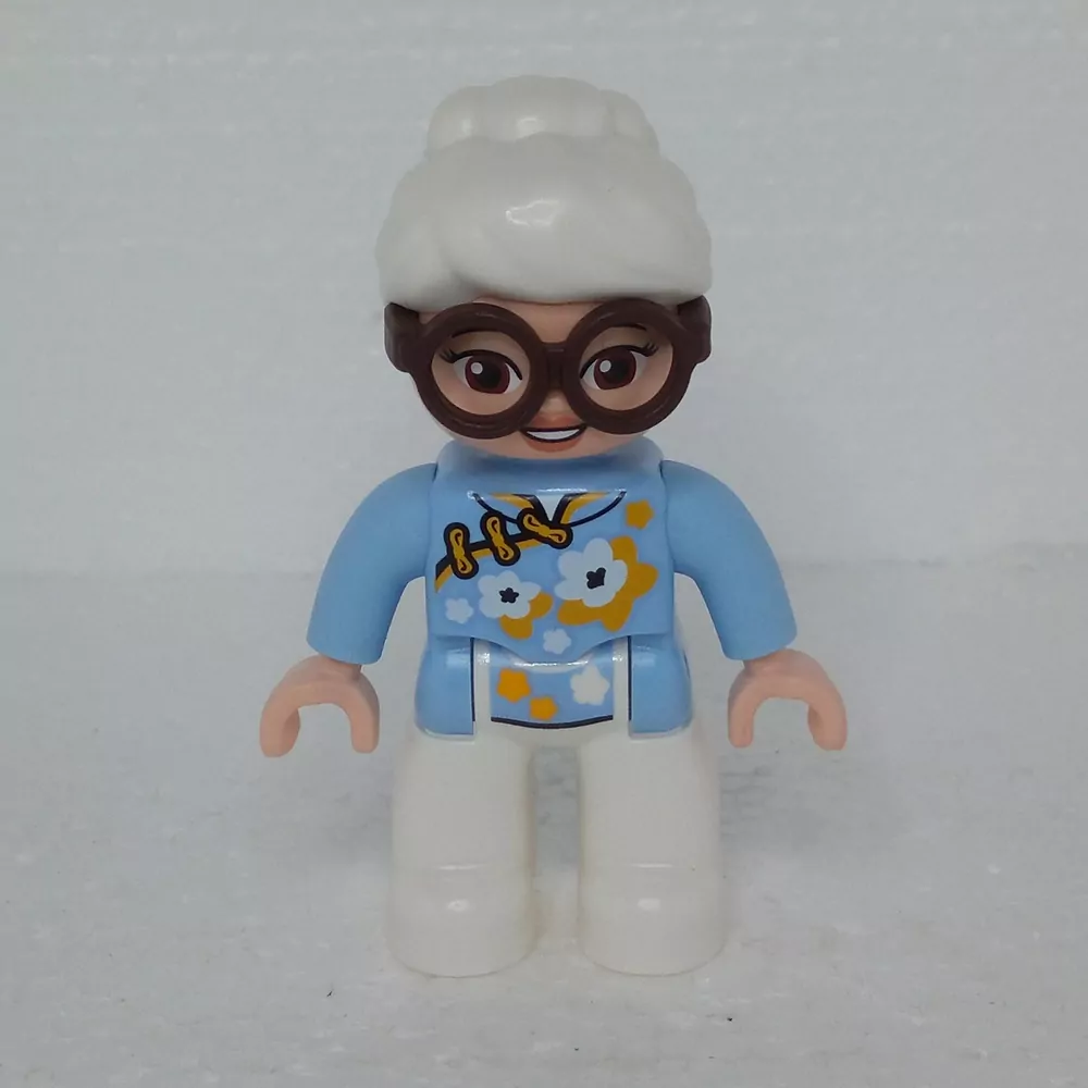 Lego® Duplo® Panáček Žena Babička bílé vlasy
