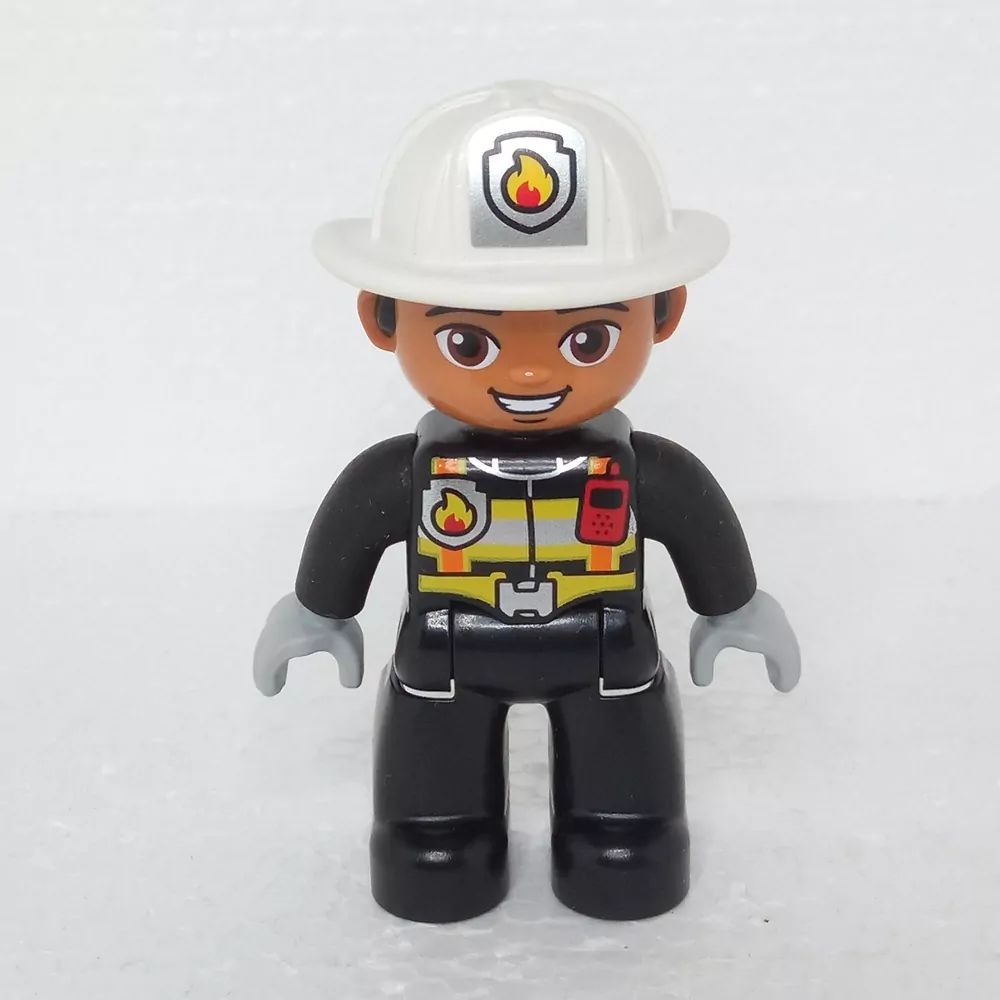 Lego® Duplo® Panáček Muž Hasič Bílá helma