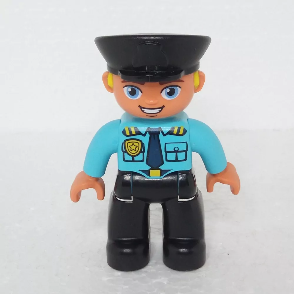 Lego® Duplo® Panáček Muž Policista černá čepice