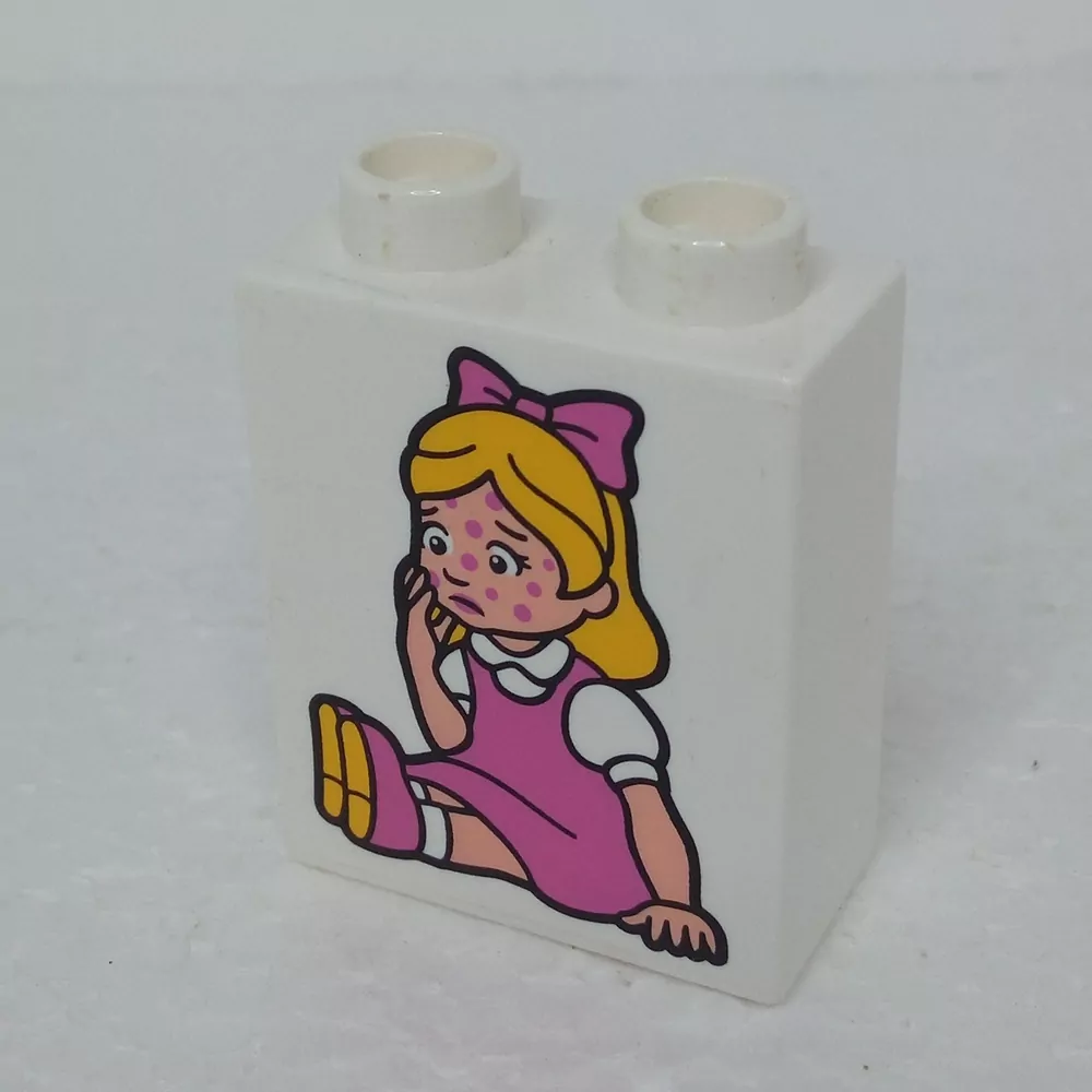 Lego® Duplo® Kostka potisk holčička