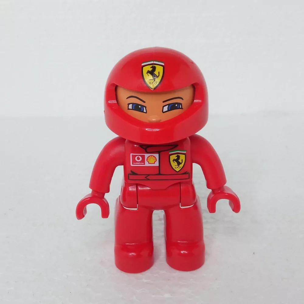 Lego® Duplo® Panáček Muž Závodník Červená Helma