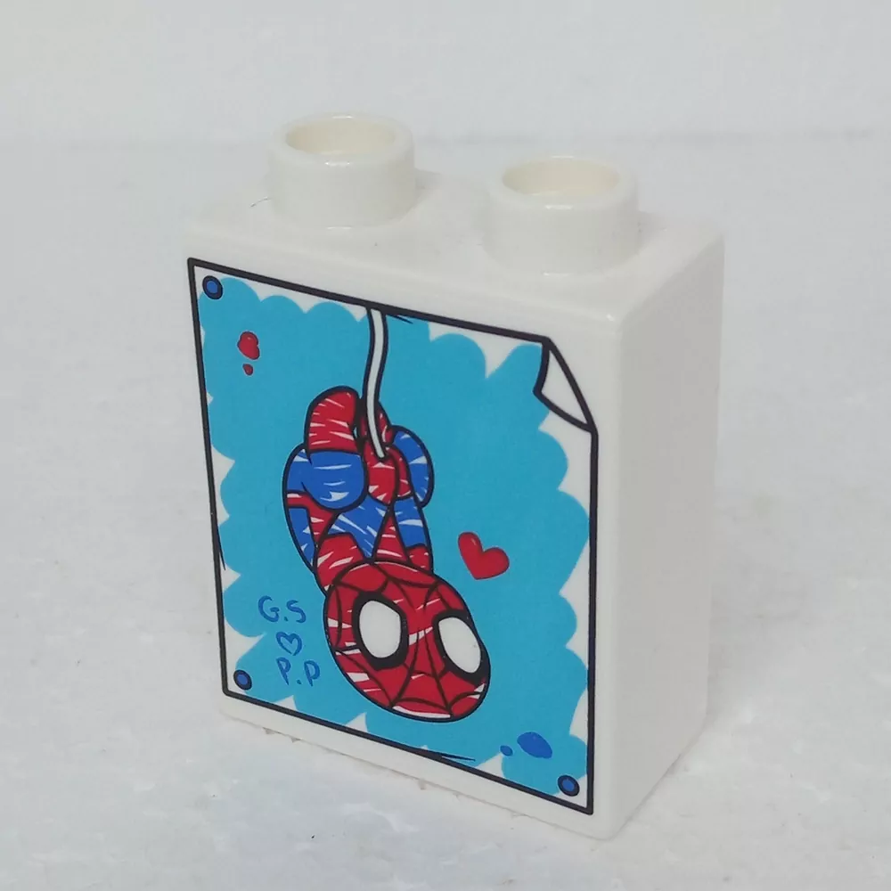Lego® Duplo® Kostka 1x2x2 potisk Spiderman