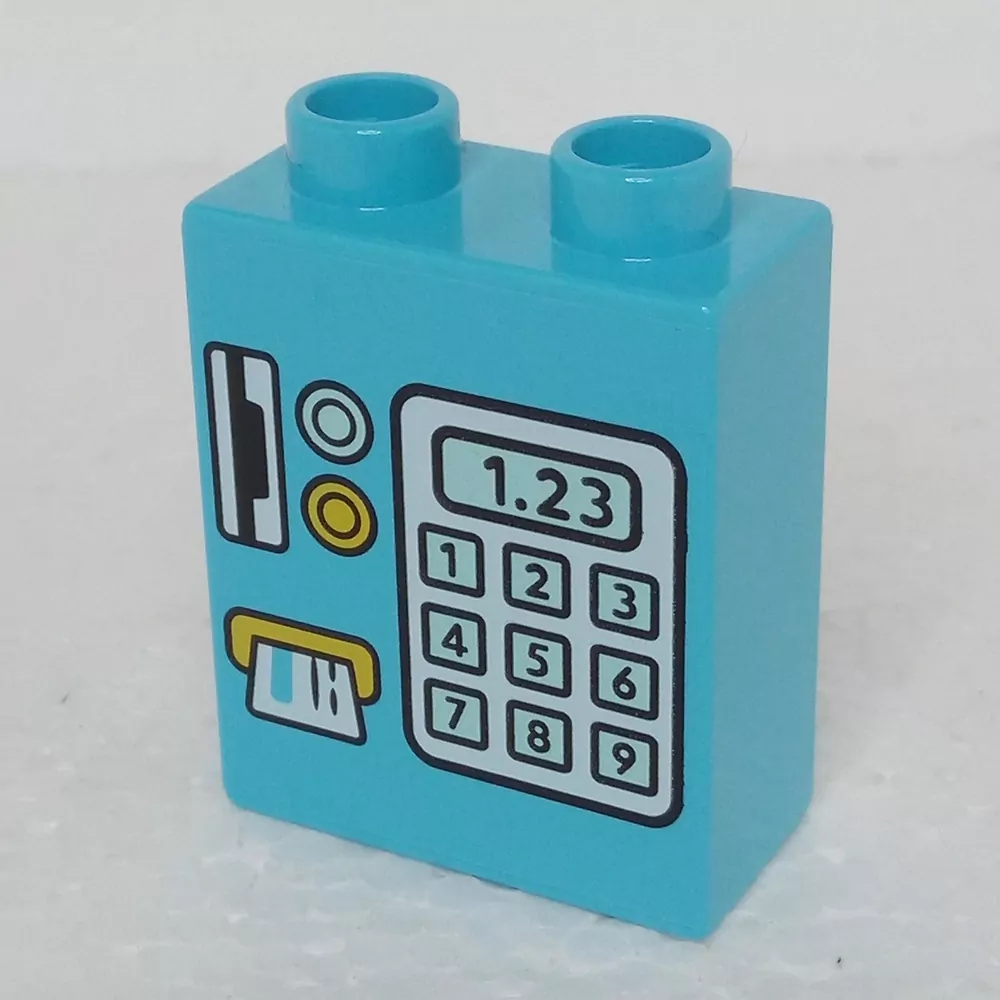 Lego® Duplo® Kostka 1x2x2 potisk bankomat
