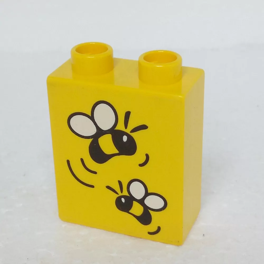Lego® Duplo® Kostka 1x2x2 potisk včely