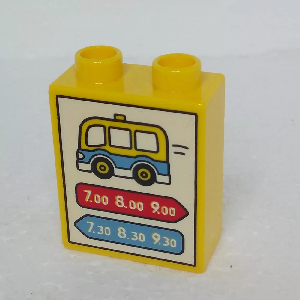 Lego® Duplo® Kostka 1x2x2 potisk autobusy