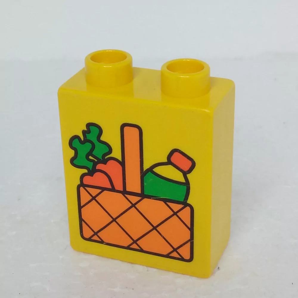 Lego® Duplo® Kostka 1x2x2 potisk piknikový koš