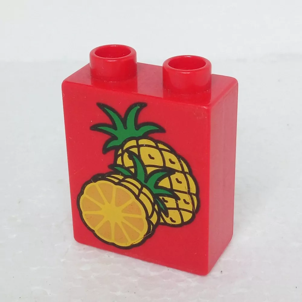 Lego® Duplo® Kostka 1x2x2 potisk ananas