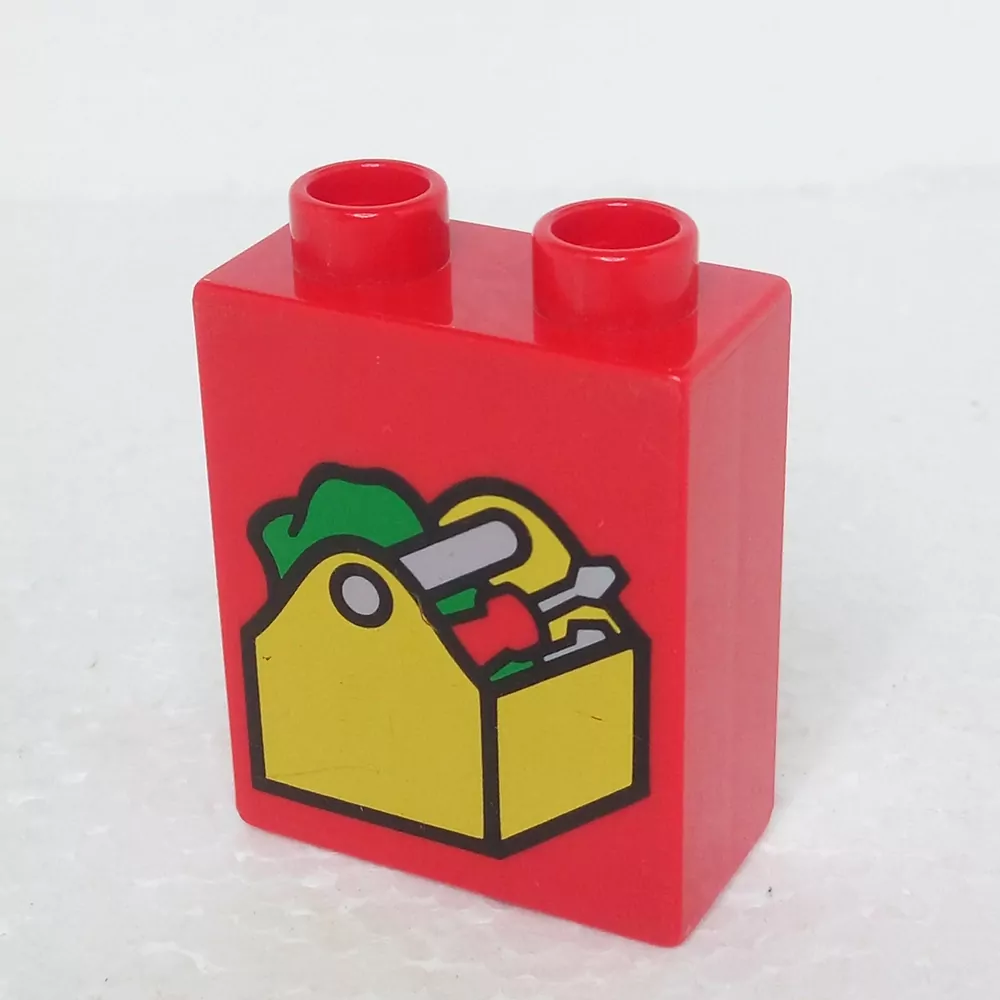 Lego® Duplo® Kostka 1x2x2 potisk nářadí