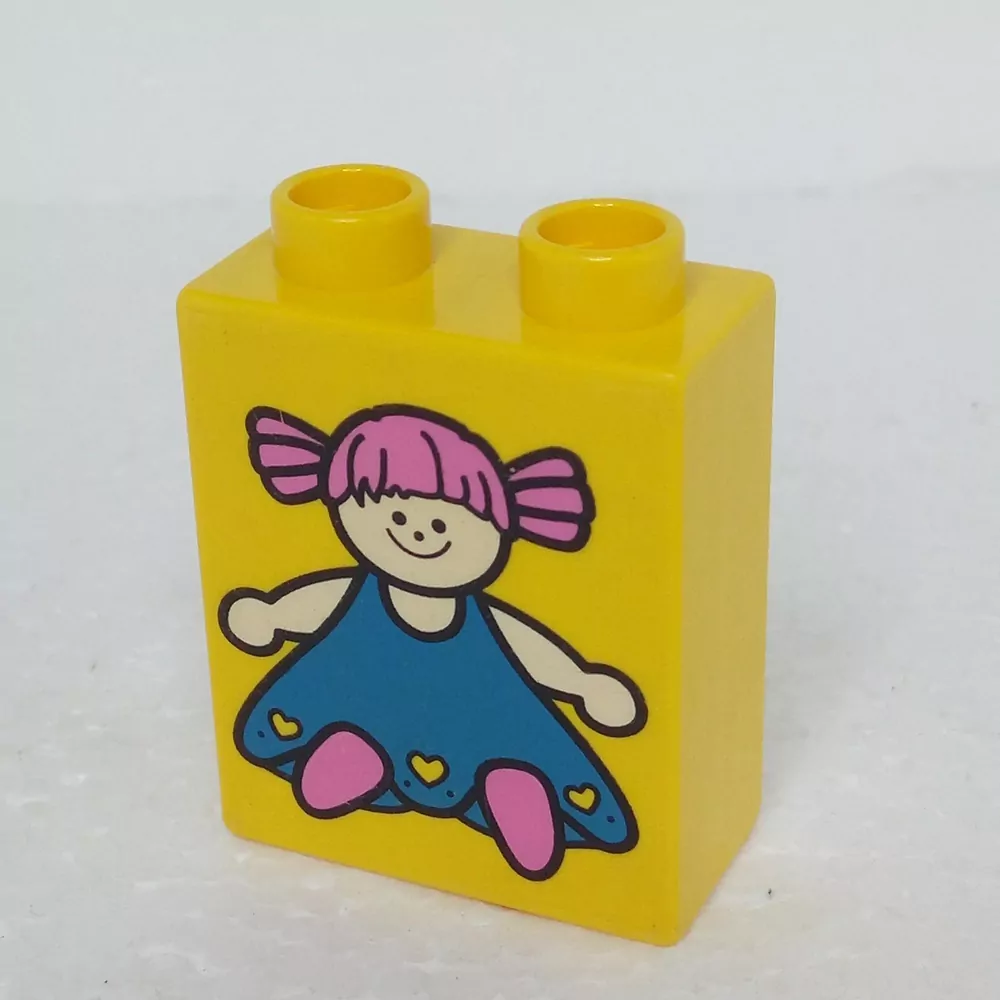 Lego® Duplo® Kostka 1x2x2 potisk panenka