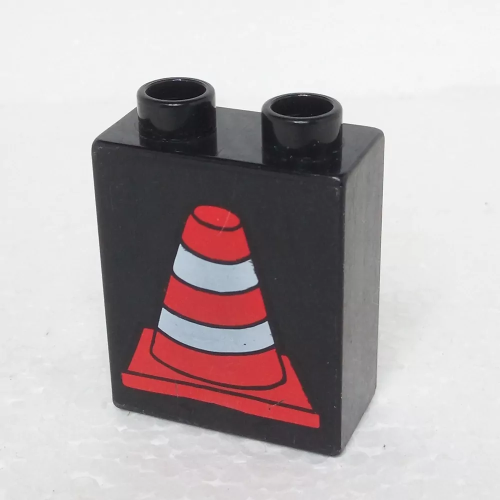 Lego® Duplo® Kostka 1x2x2 potisk kužel
