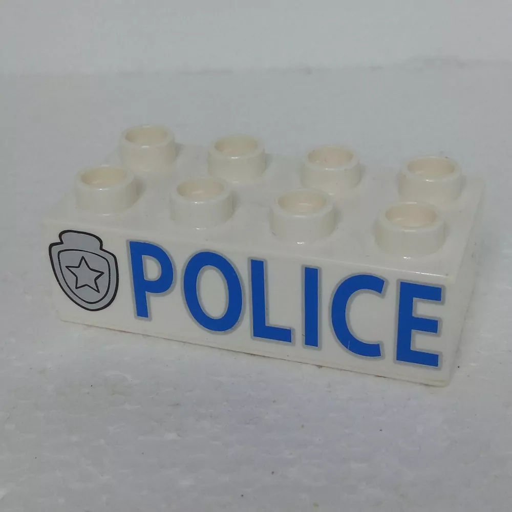 Lego® Duplo® Kostka potisk nápis "POLICE"