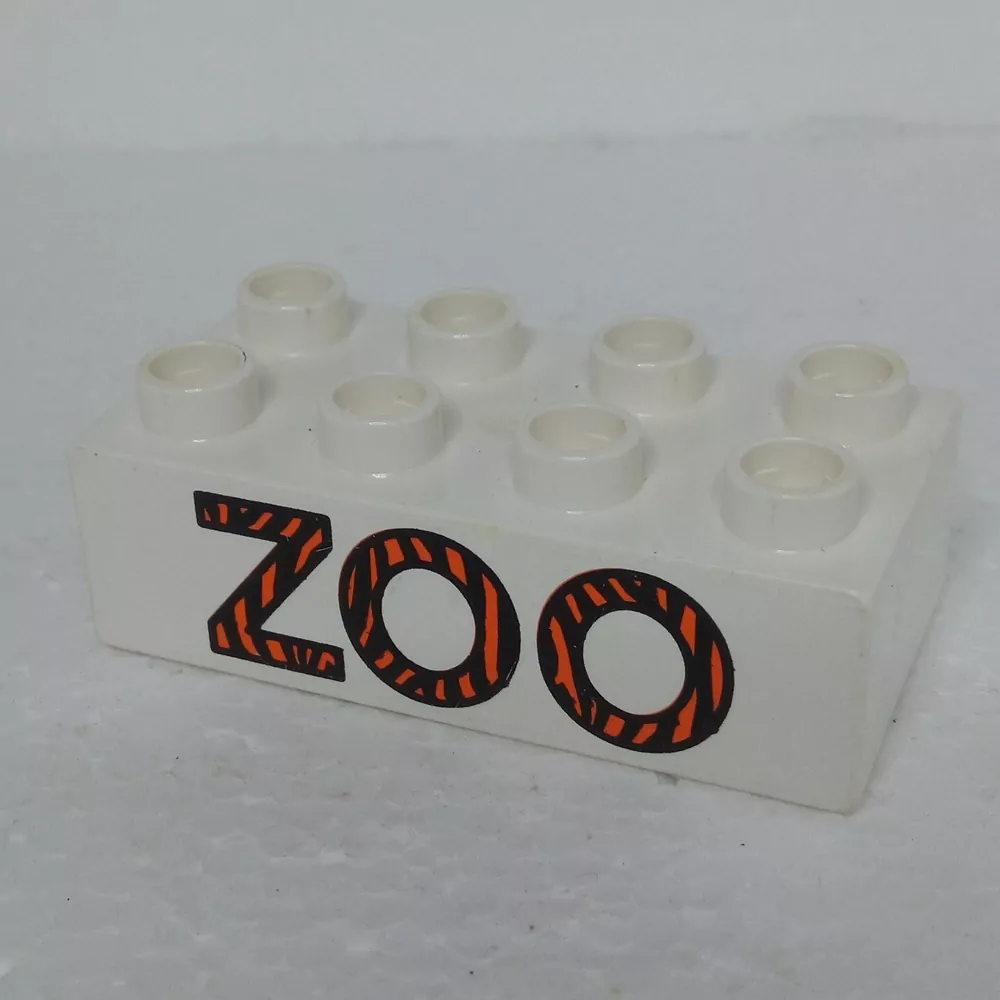 Lego® Duplo® Kostka potisk nápis "ZOO"