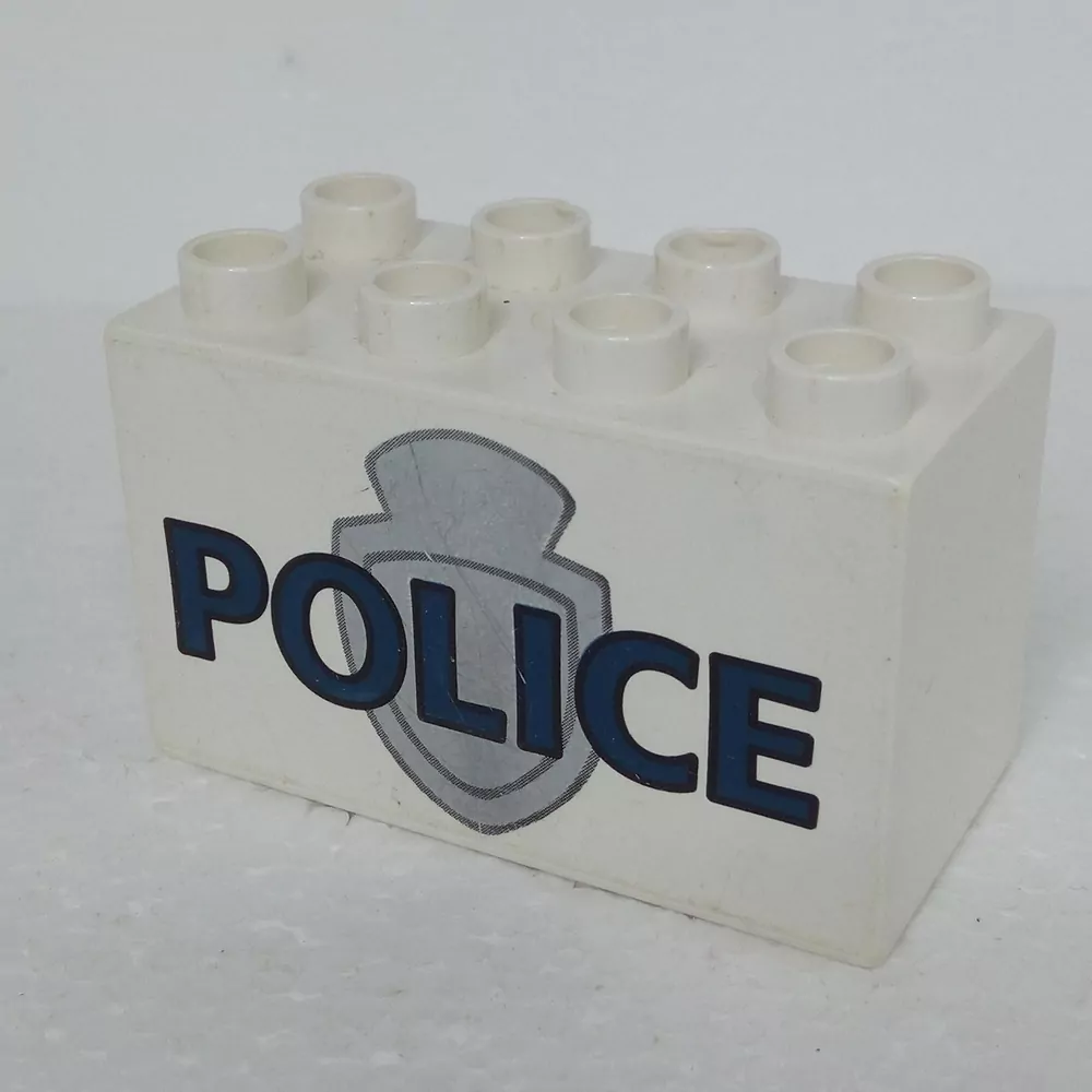 Lego® Duplo® Kostka potisk nápis "POLICE"