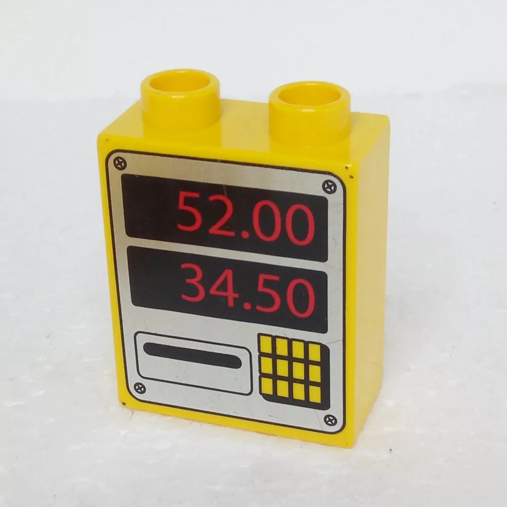 Lego® Duplo® Kostka 1x2x2 potisk čerpací stanice
