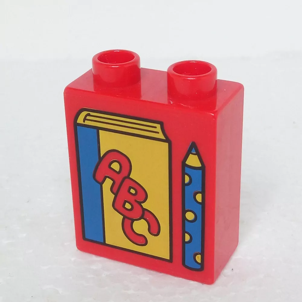 Lego® Duplo® Kostka 1x2x2 potisk kniha