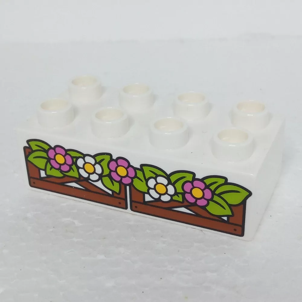 Lego® Duplo® Kostka potisk květiny