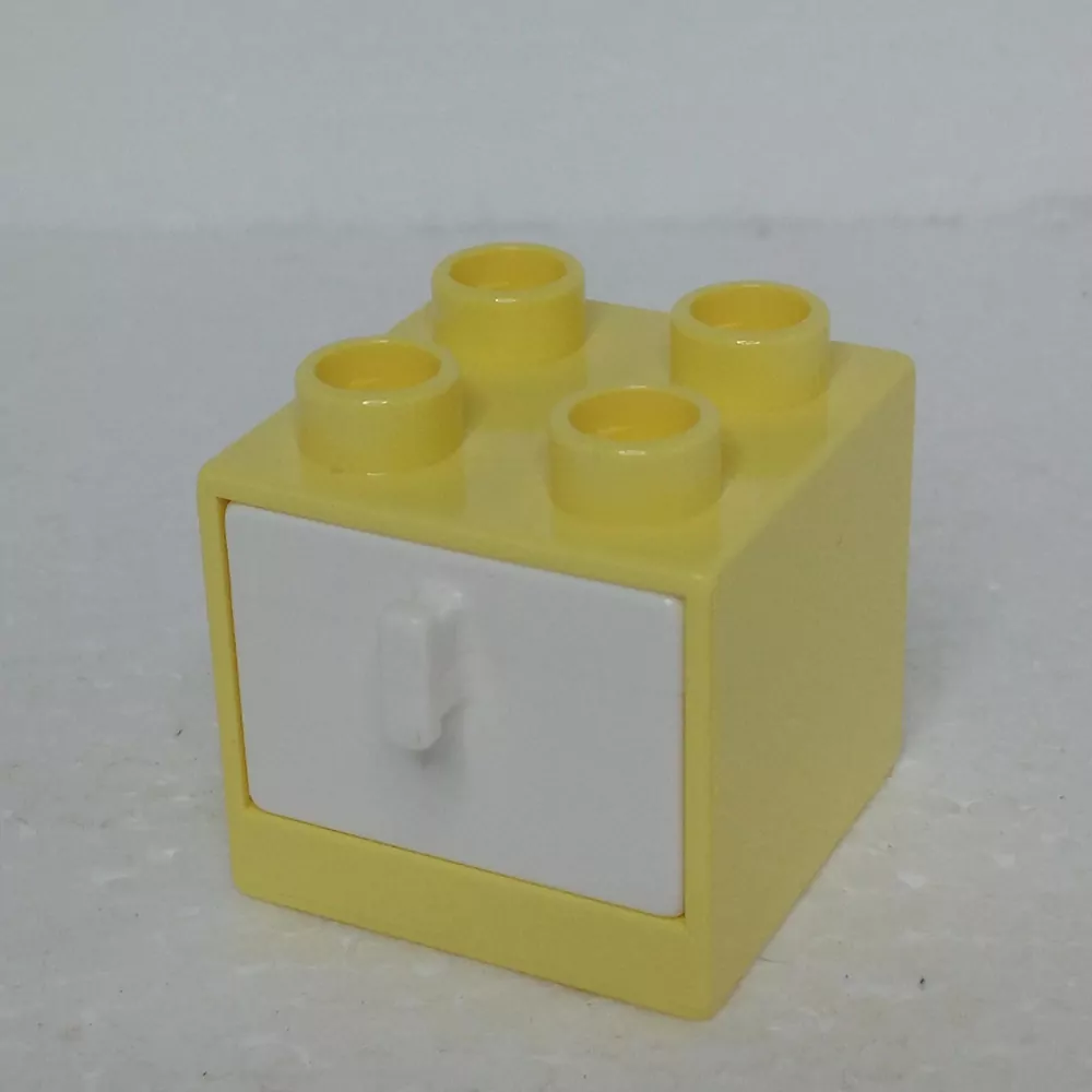 Lego® Duplo® Skříňka žlutá, bílý šuplík
