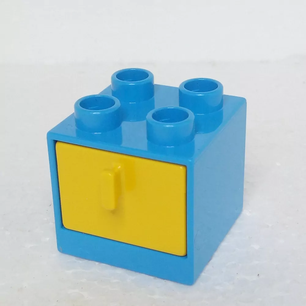 Lego® Duplo® Skříňka modrá, žlutý šuplík