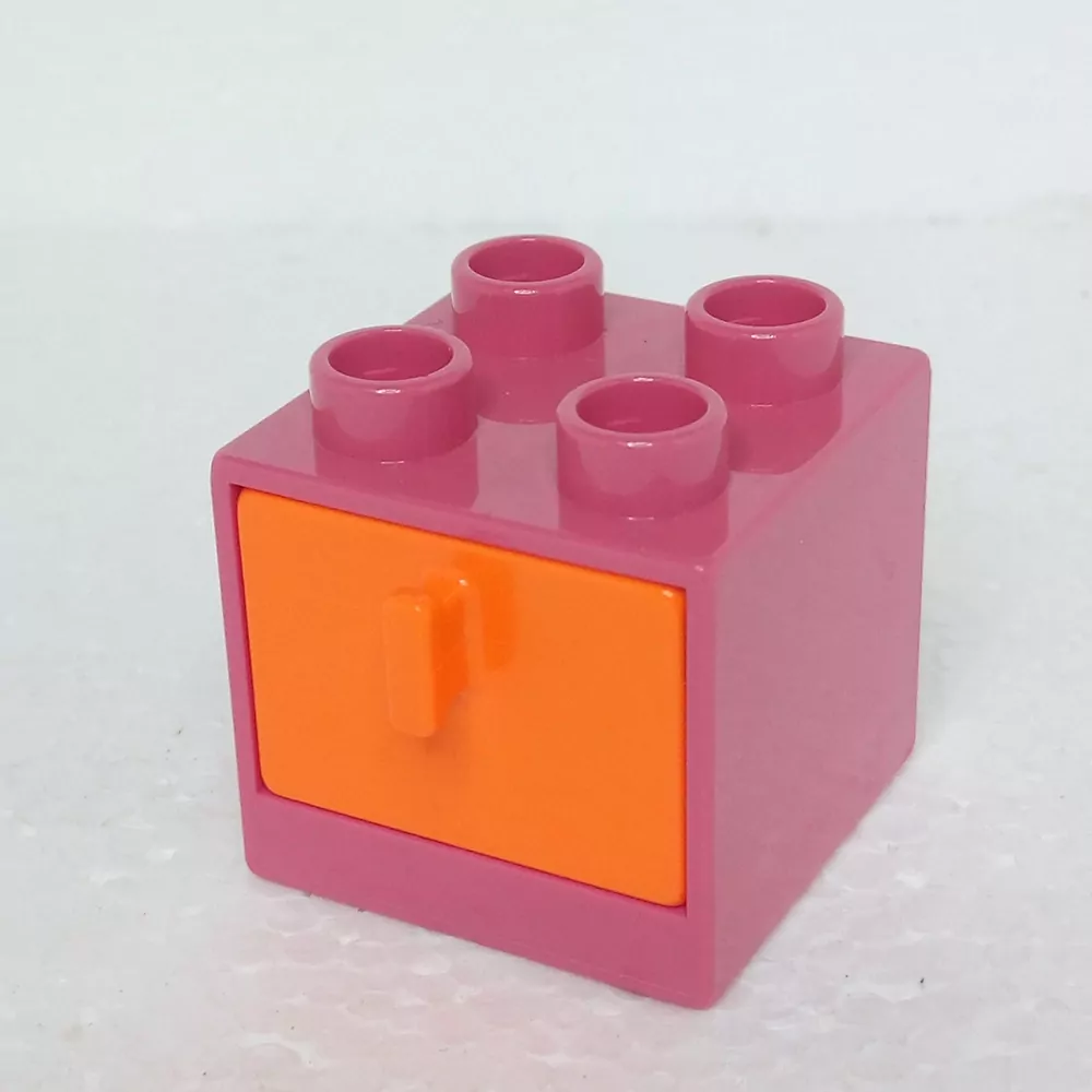 Lego® Duplo® Skříňka starorůžová, oranžový šuplík