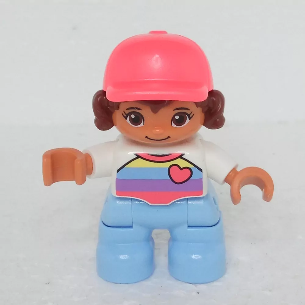 Lego® Duplo® Panáček Dítě Holčička růžová čepice