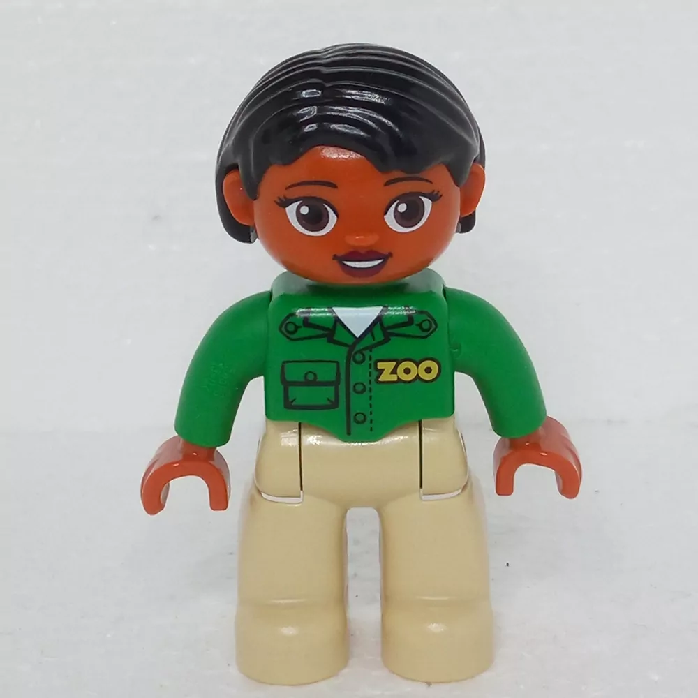 Lego® Duplo® Panáček Žena ZOO Černé vlasy