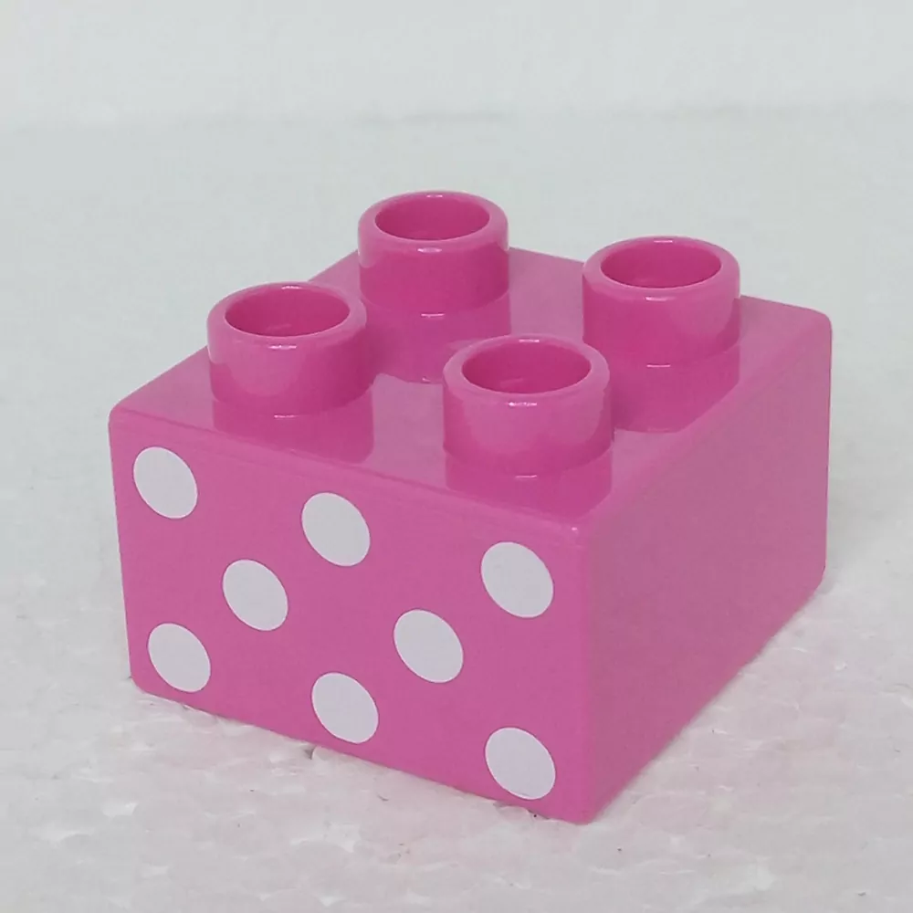 Lego® Duplo® Kostka 2x2 potisk tečky
