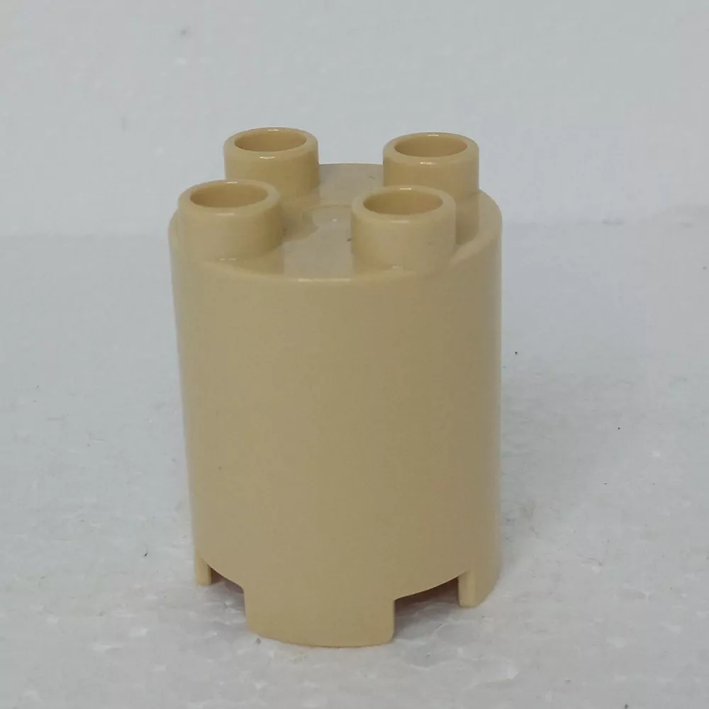Lego® Duplo® Kostka 2x2x2 kulatá béžová