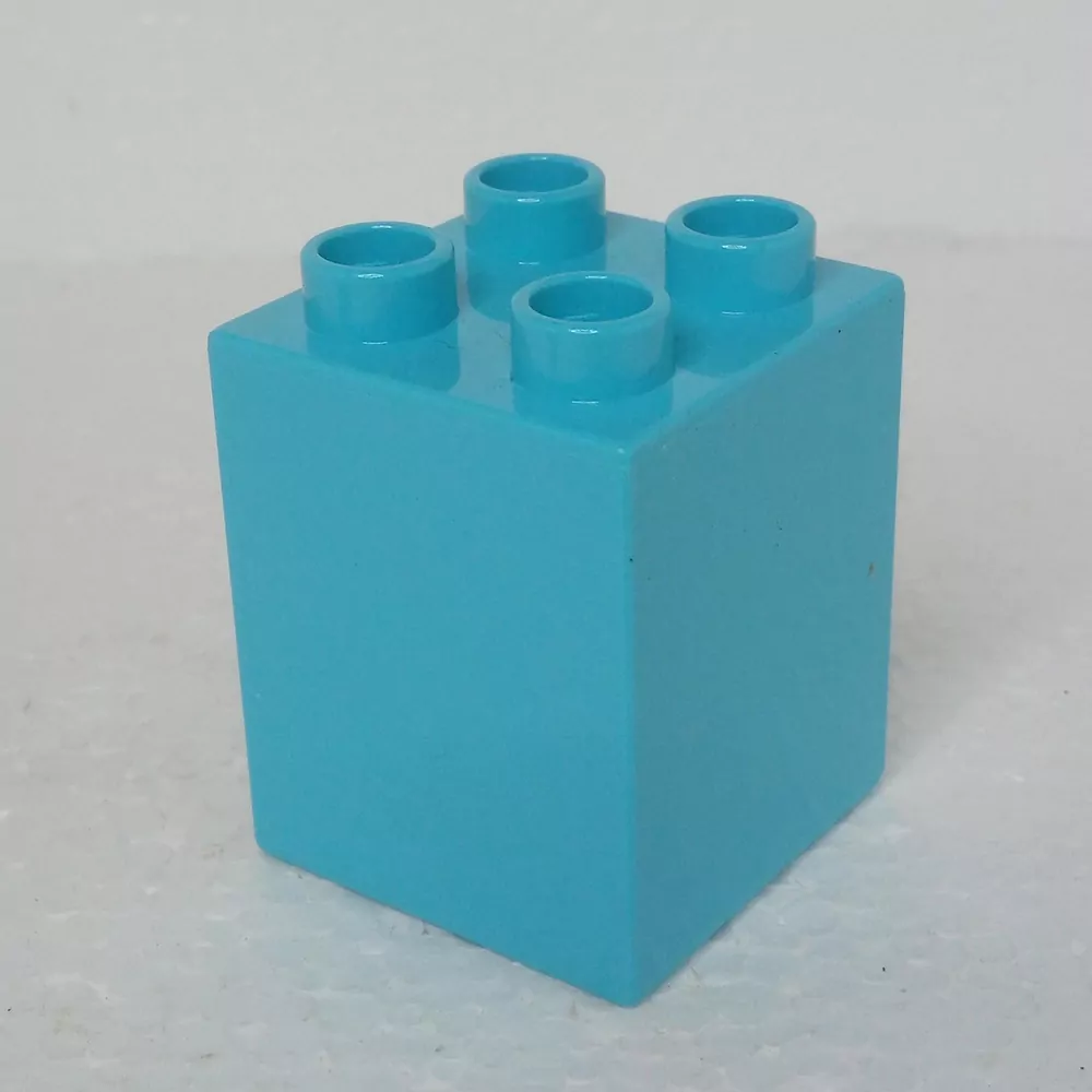 Lego® Duplo® Kostka 2x2x2 Tyrkysová