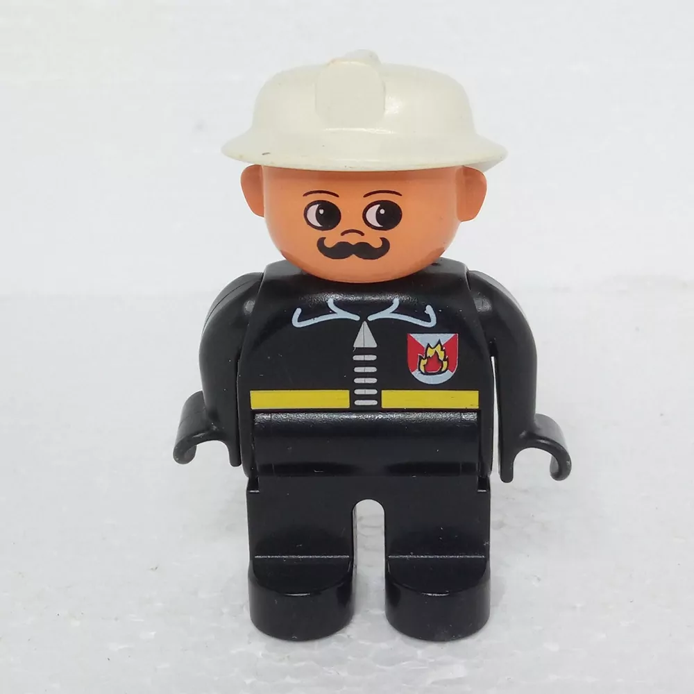 Lego® Duplo® Panáček Muž Hasič Bílá helma