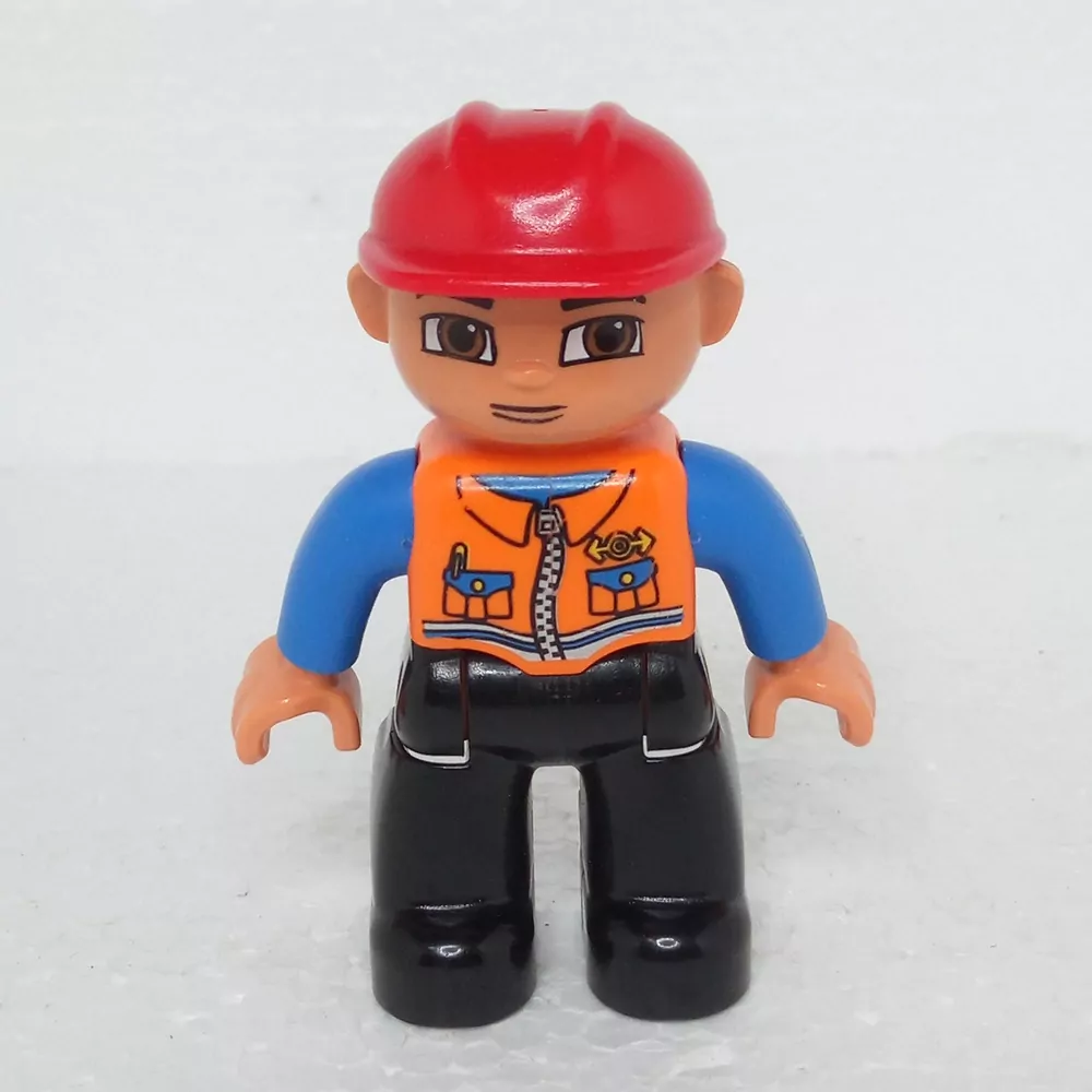 Lego® Duplo® Panáček Muž Dělník Červenáhelma