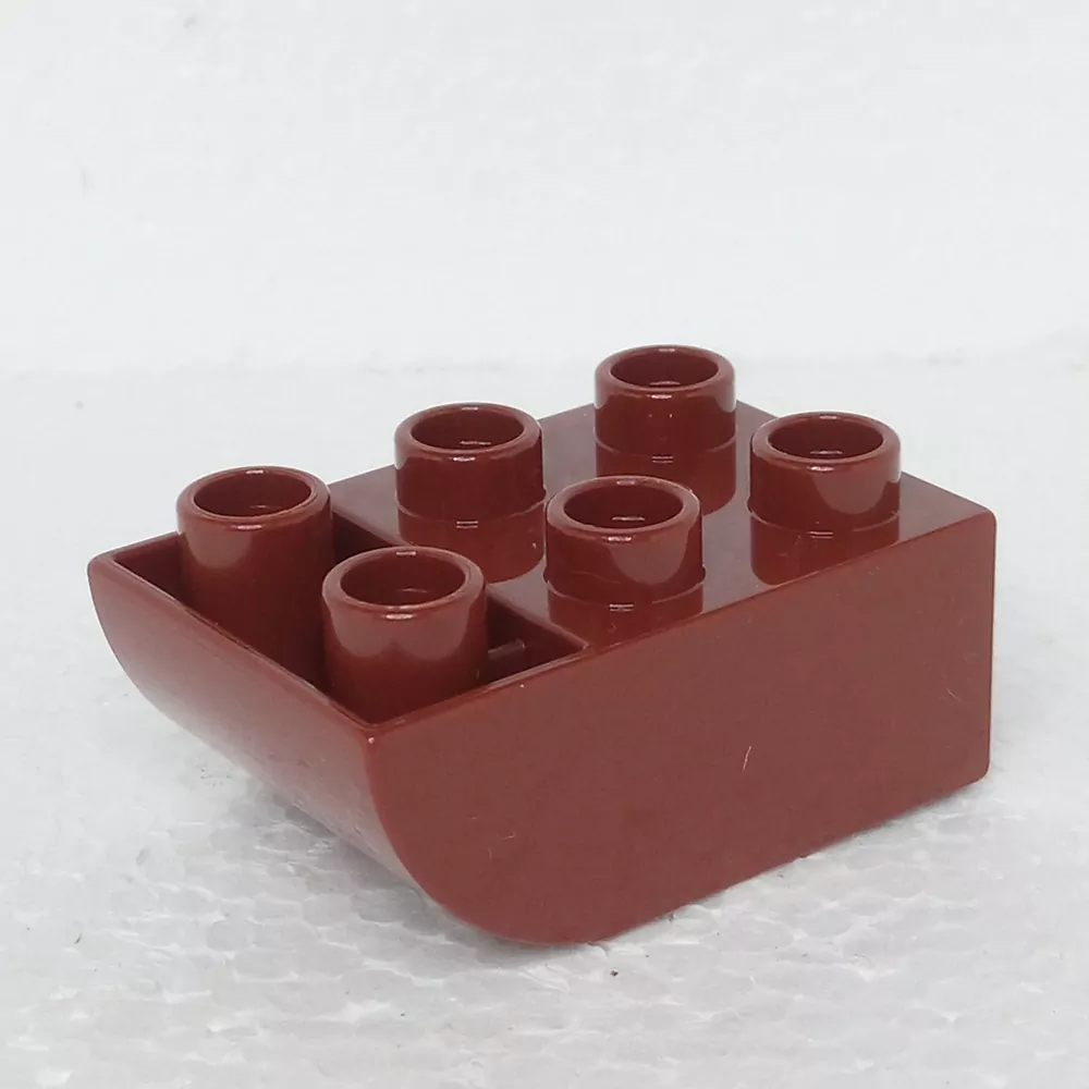 Lego® Duplo® Kostka 2x3 oblá zespod tmavě hnědá