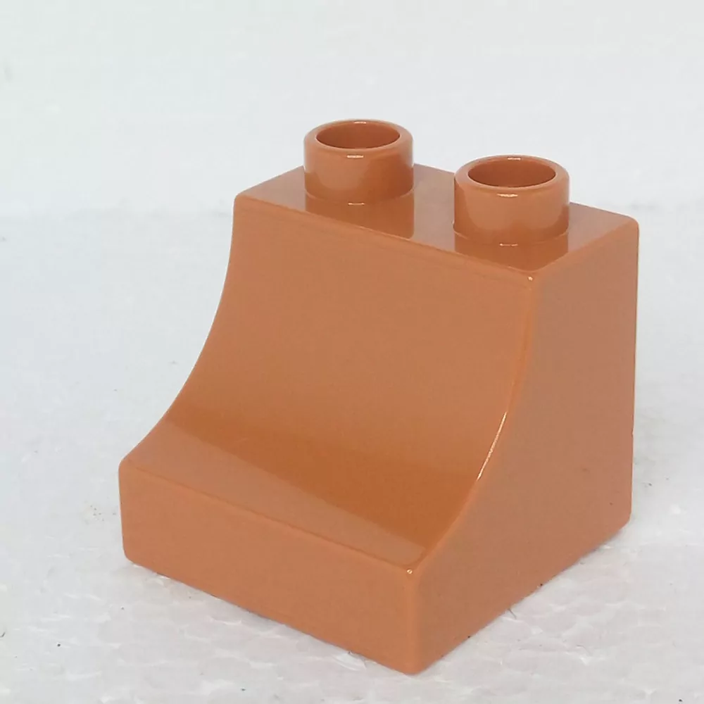 Lego® Duplo® Kostka 2x2 oblá světle hnědá kulatá