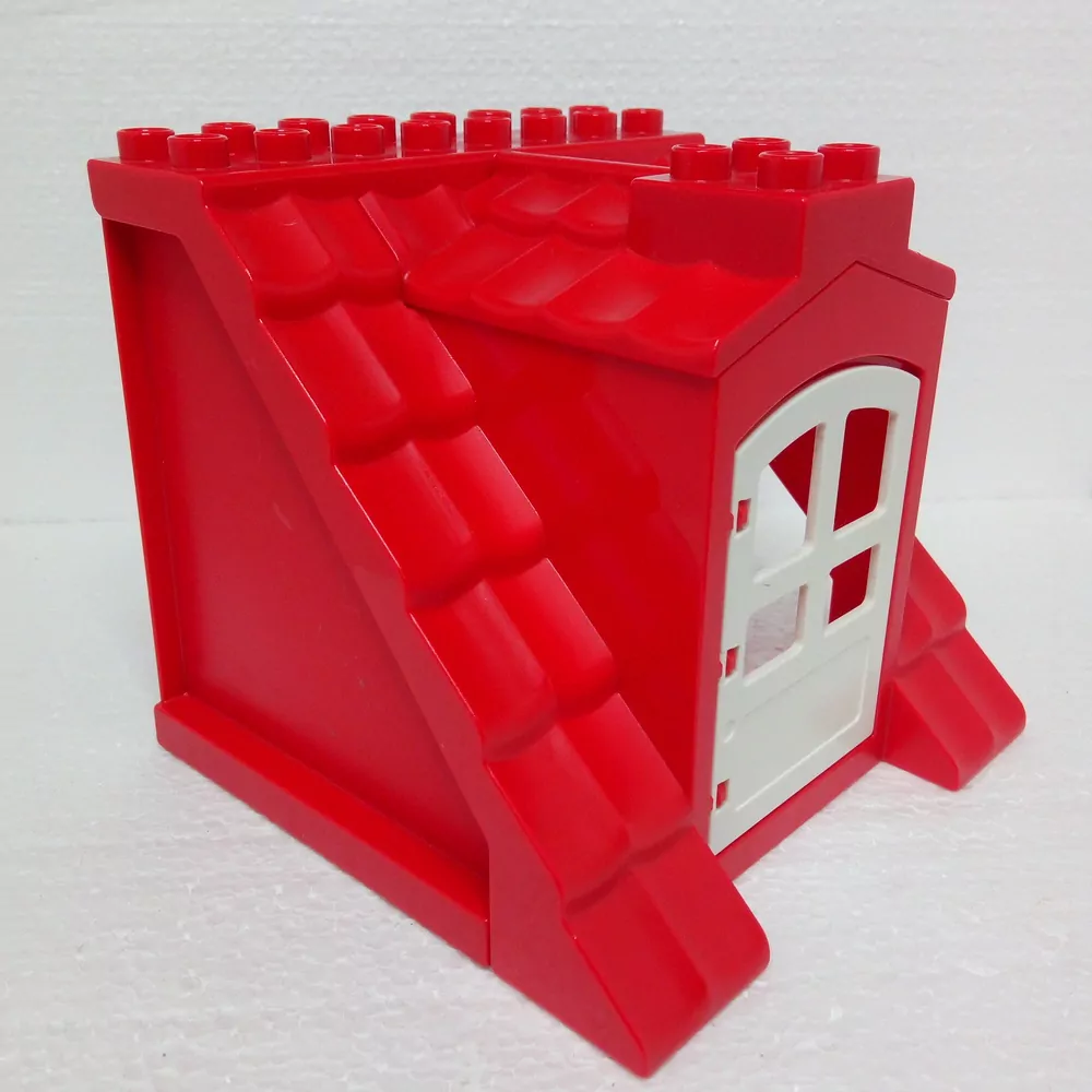 Lego® Duplo® Střecha s dveřmi červená (červená zadní stěna)