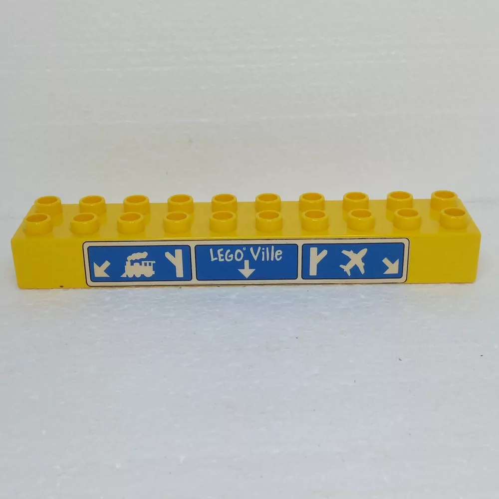 Lego® Duplo® Kostka 2x10 potisk nápis "Lego Ville