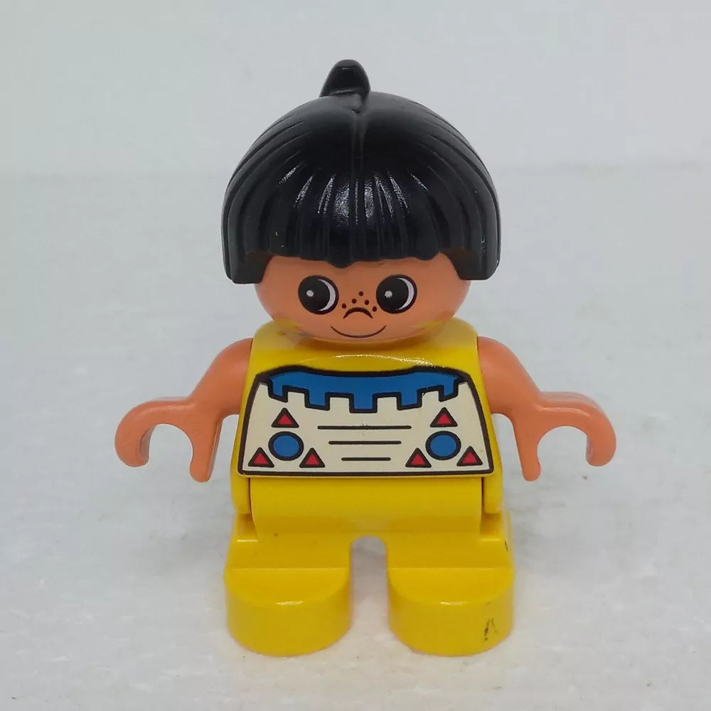 Lego® Duplo® Panáček Dítě Holčička černé vlasy (indiánka)